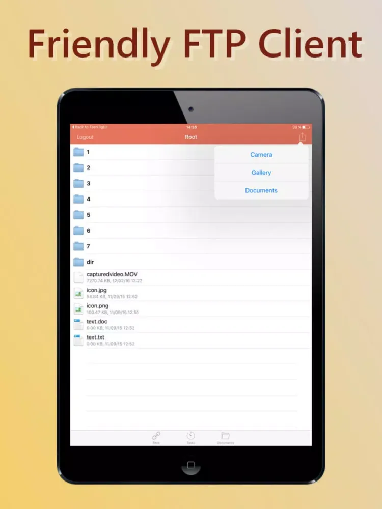 Friendly FTP Client iPad  스크린샷