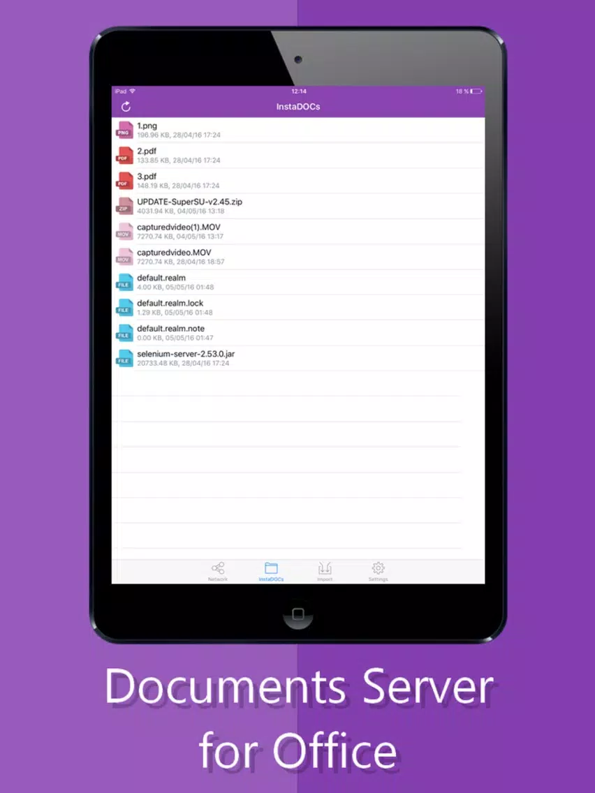 InstaDOCs - Documents Server for Office iPad  Screenshots