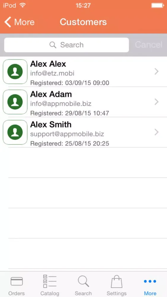 Capturas de tela do Administrator for Magento