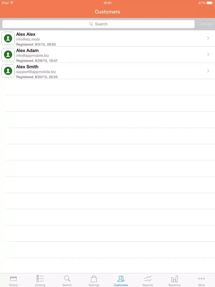 Order Manager for Magento iPad  Screenshots