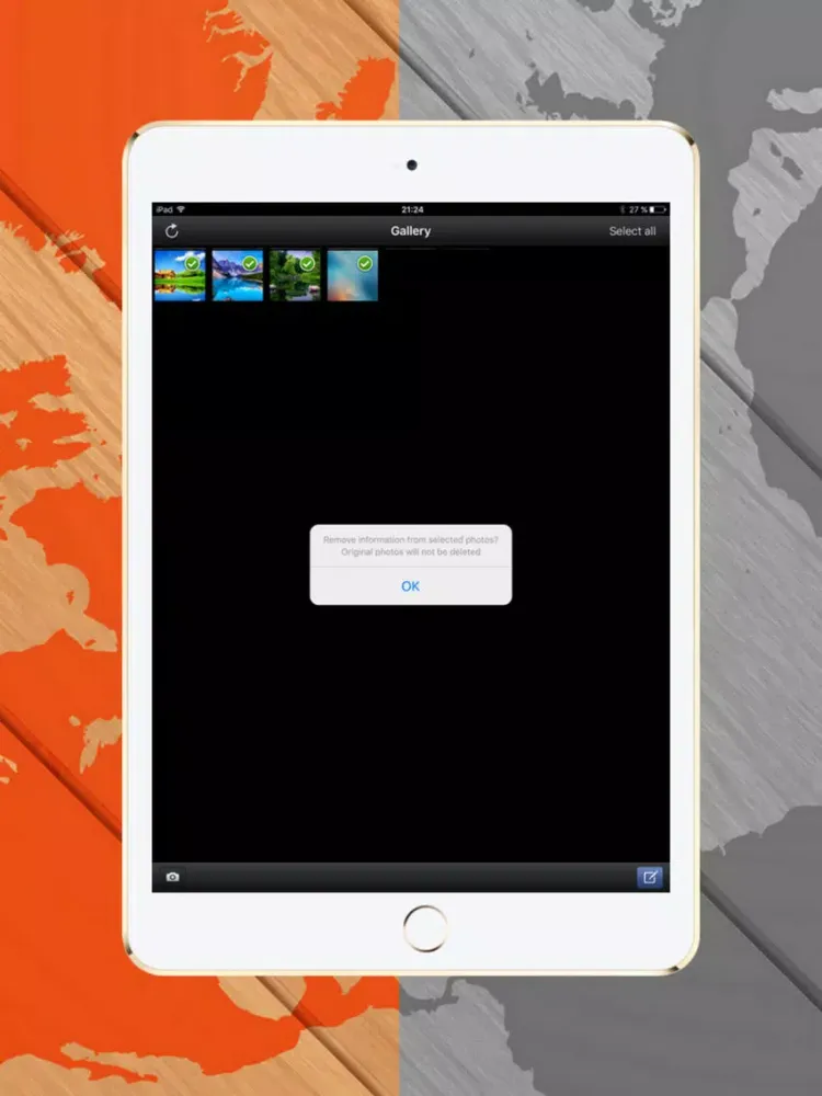 My Photos Geo Cleaner iPad  Screenshots