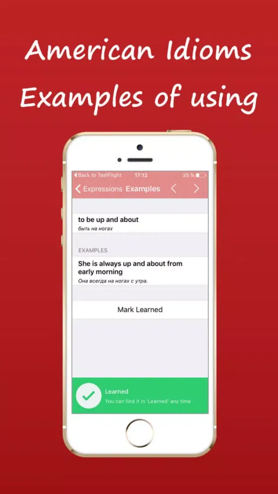 American Idioms, Examples of using Screenshots