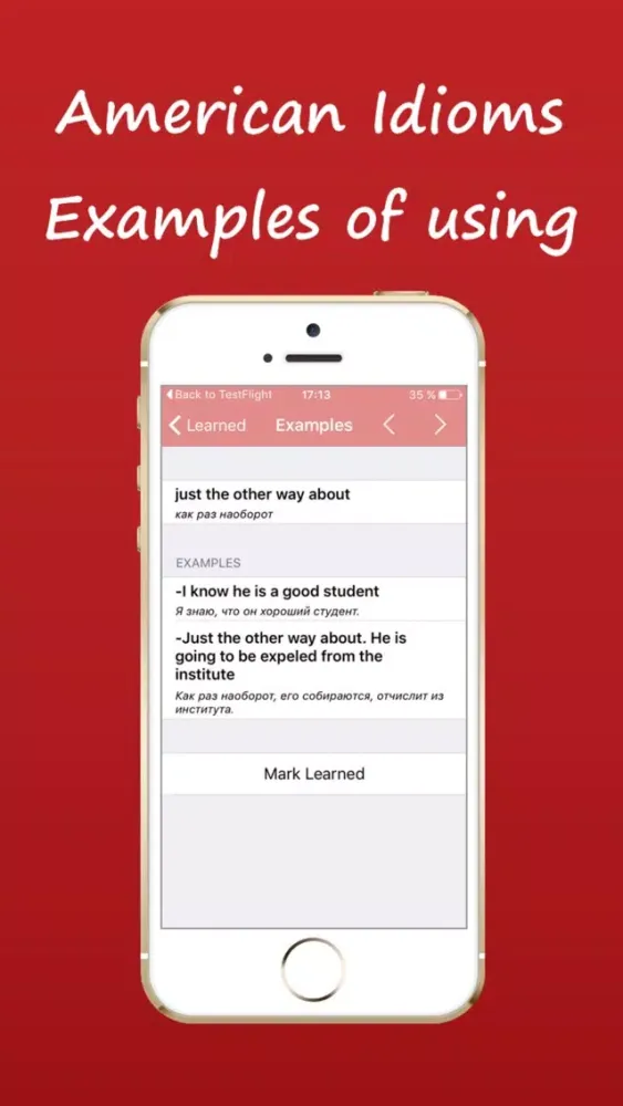 American Idioms, Examples of using Screenshots