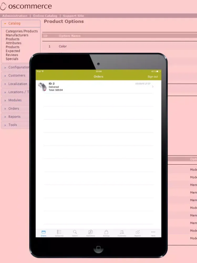 Store Admin for osCommerce Shop iPad Ekran Görüntüleri