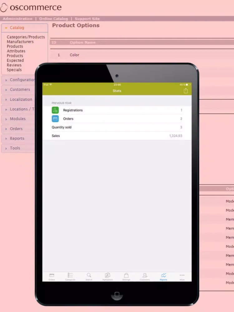 Store Admin for osCommerce Shop iPad Ekran Görüntüleri