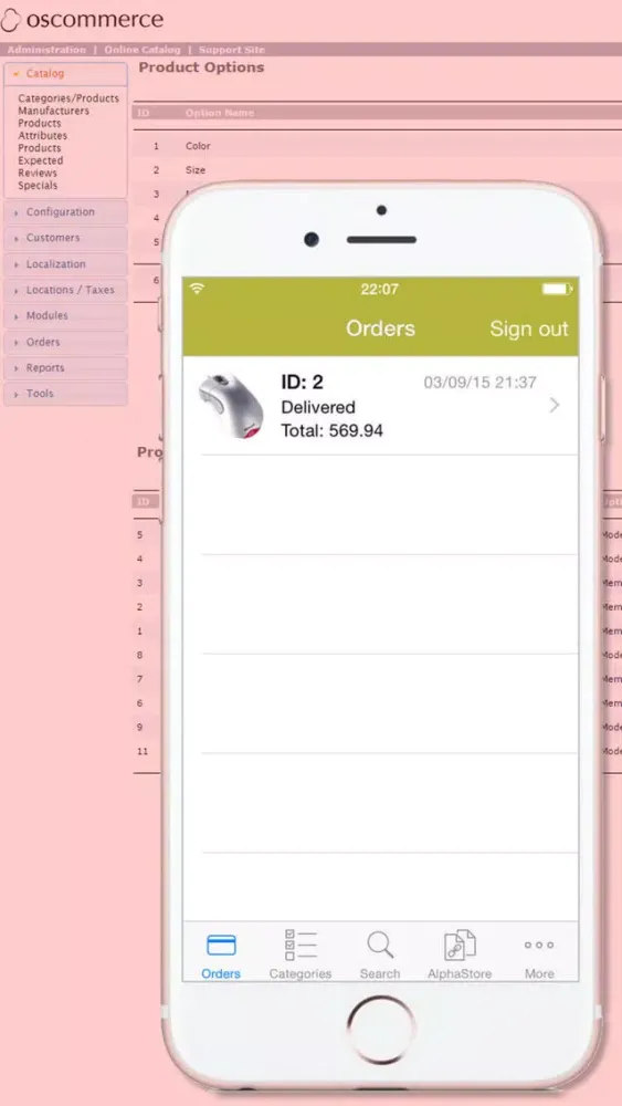 Store Admin for osCommerce Shop Ekran Görüntüleri