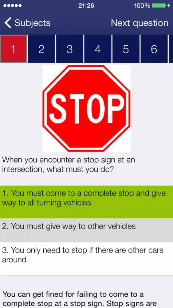 Capturas de pantalla de NSW Driving License and Road Rules Permit Test