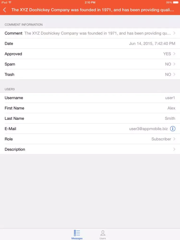 Zrzuty ekranu Blog Editor for WordPress iPad 