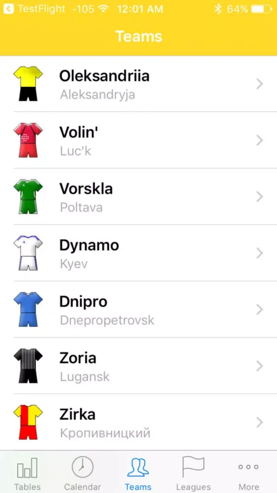 Tangkapan skrin Ukrainian Football 2017-2018