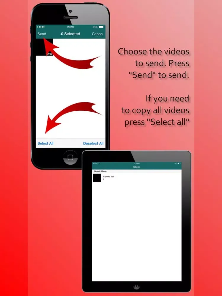 Video Sender for Local Network without Any Servers iPad  سکرین شاٹس