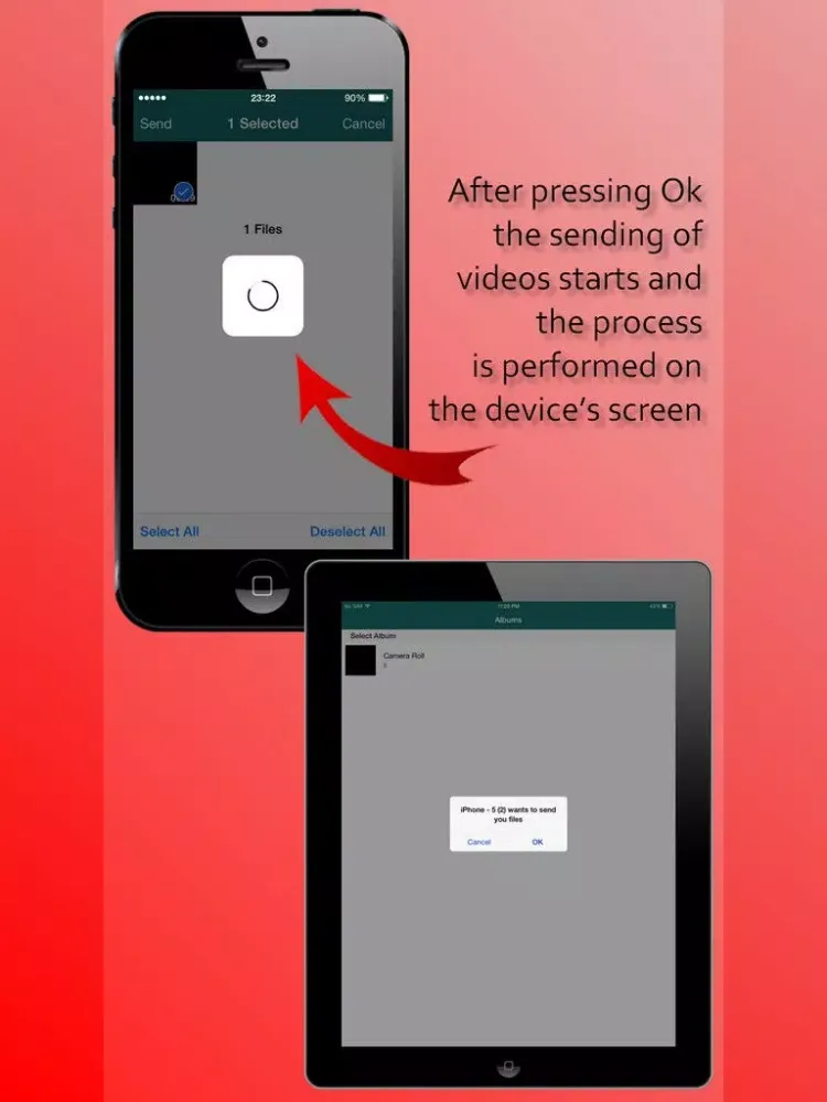 Video Sender for Local Network without Any Servers iPad  سکرین شاٹس