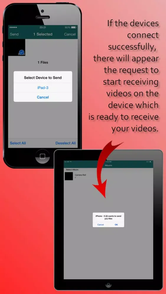 Video Sender for Local Network without Any Servers سکرین شاٹس
