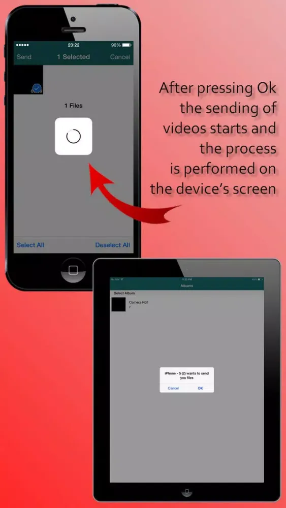 Video Sender for Local Network without Any Servers سکرین شاٹس