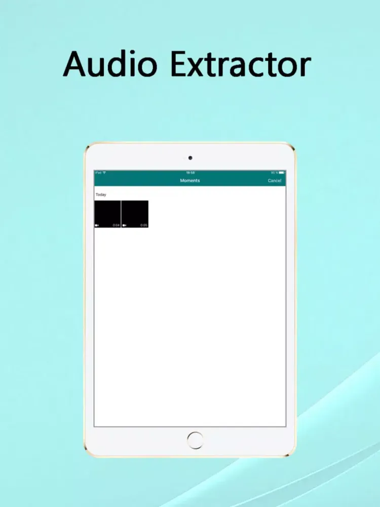 InstaAudio - Audio extractor from Video iPad 應用截圖