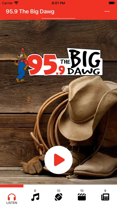 Captures d'écran de 95.9 The Big Dawg