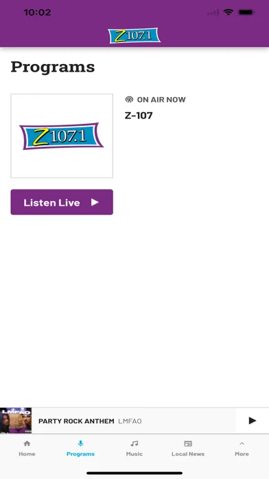 Captures d'écran de Z107.1