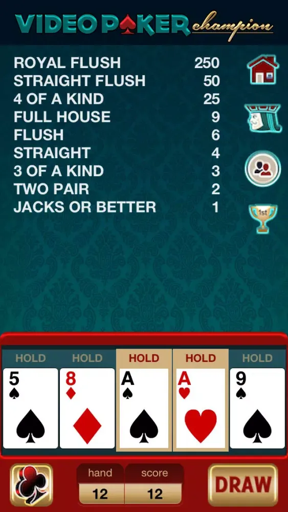 تصاویر Video Poker Champion - Jacks Or Better