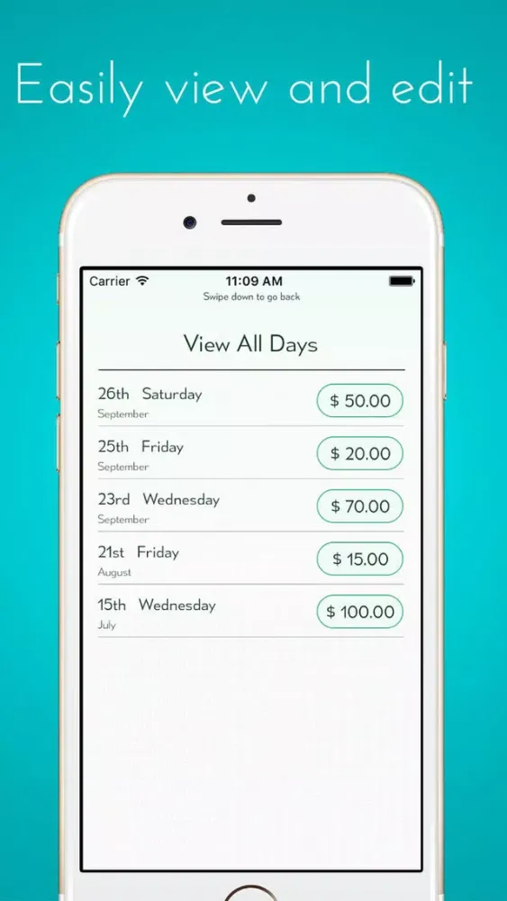 Скриншоты Calculate My Tips - Track your hourly rate and salary, income and wages
