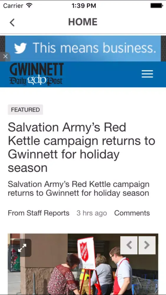 Captures d'écran de Gwinnett County News: