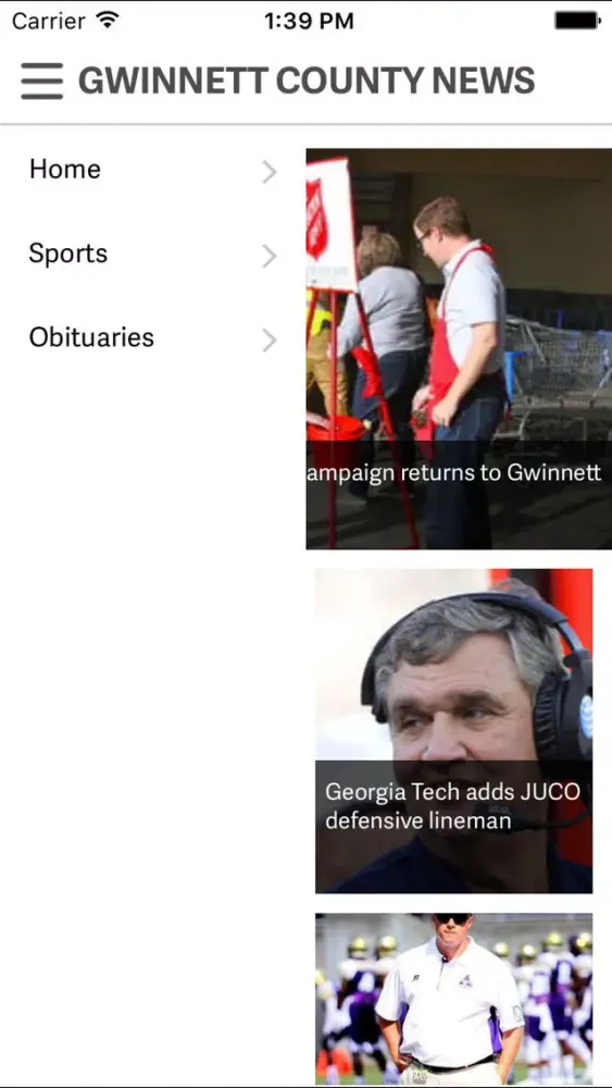Captures d'écran de Gwinnett County News: