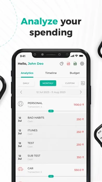 Expense Bee - Daily Budget Screenshots