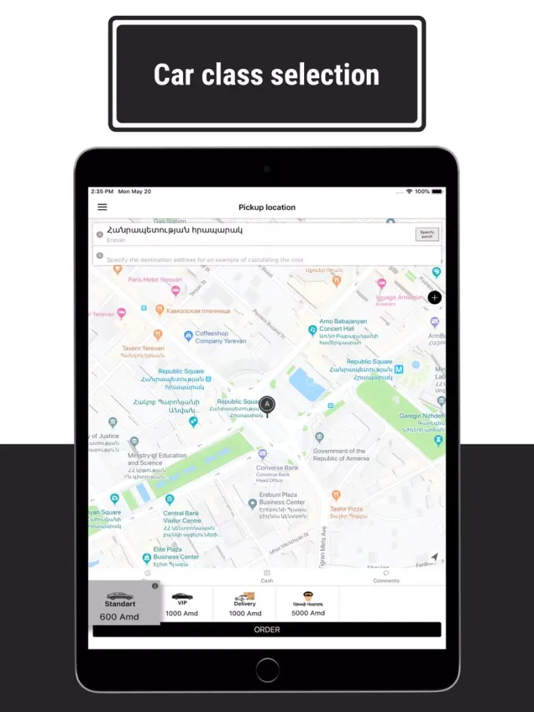 VIP Taxi— заказ такси для вас! iPad  Screenshots