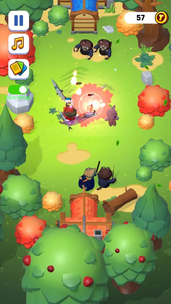 Скриншоты Meow Merge: Cat Battle