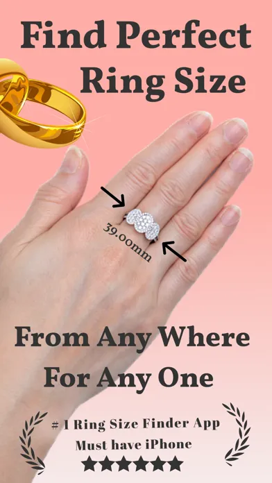 Ảnh chụp màn hình của Ring Sizer - Ring Size Measure