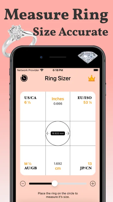 Ảnh chụp màn hình của Ring Sizer - Ring Size Measure