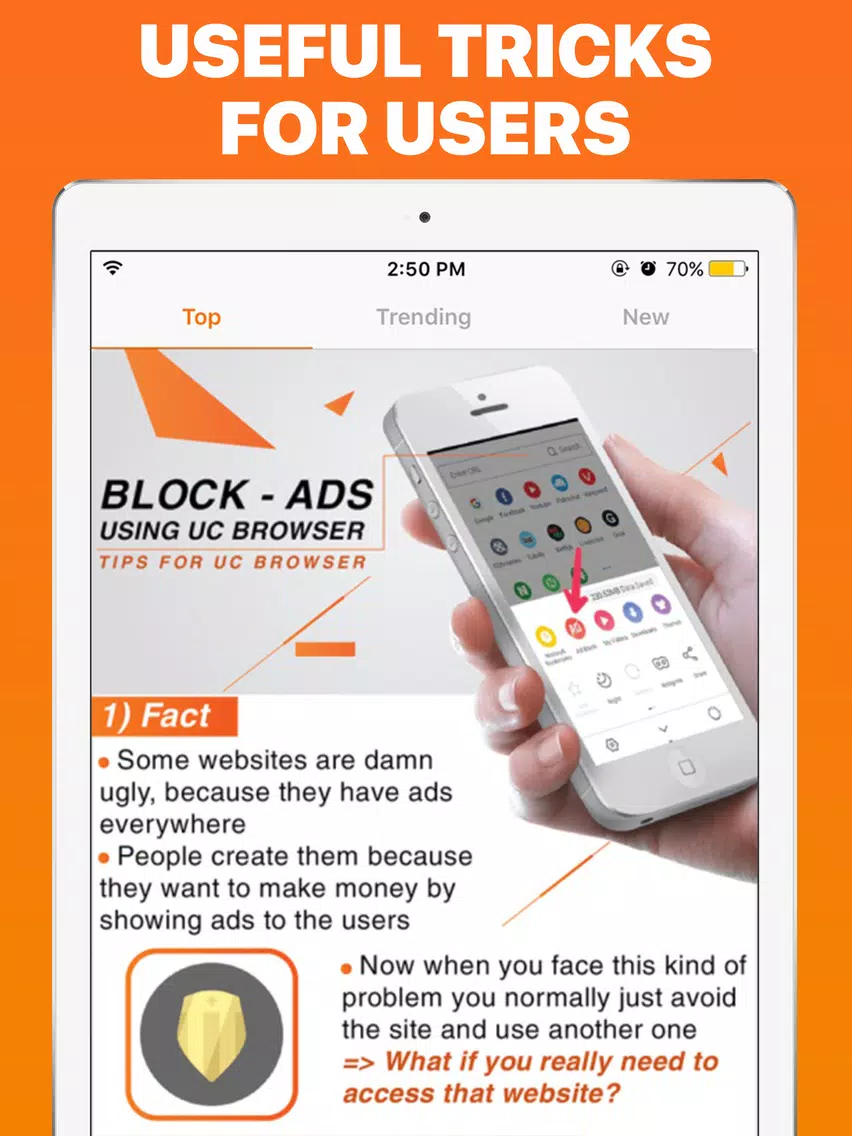 Q&A for UC Browser iPad  スクリーンショット