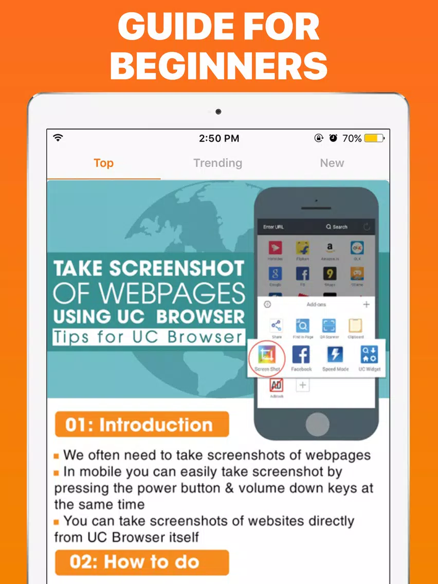 Q&A for UC Browser iPad  スクリーンショット