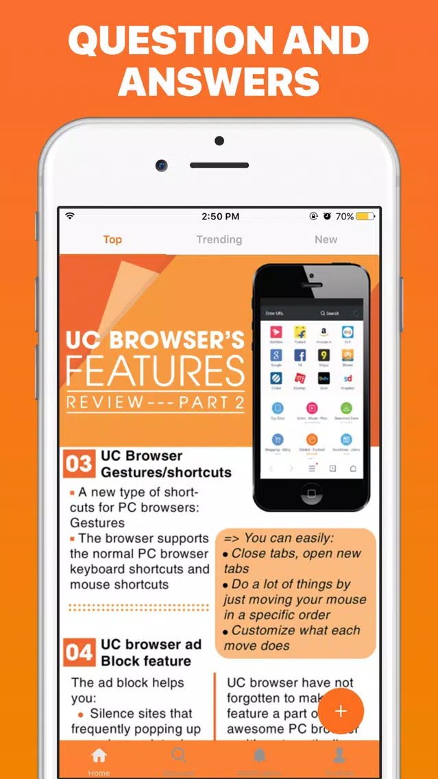 Q&A for UC Browser スクリーンショット