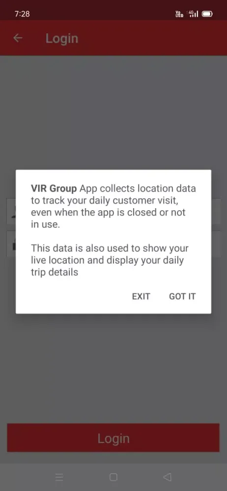Captures d'écran de VIR App