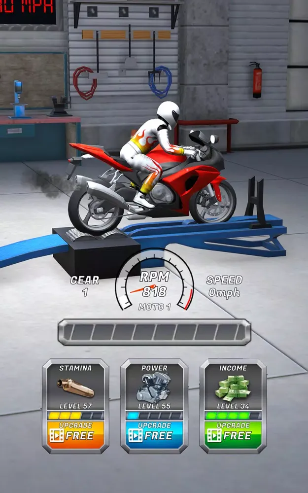 Ảnh chụp màn hình của Drag Race: Motorcycles Tuning