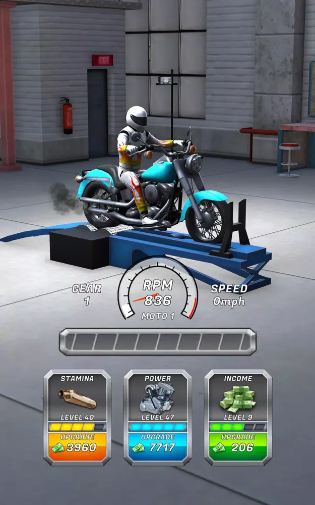 Ảnh chụp màn hình của Drag Race: Motorcycles Tuning