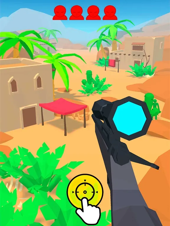 Ảnh chụp màn hình của Sniper shot: Camo Enemies iPad 