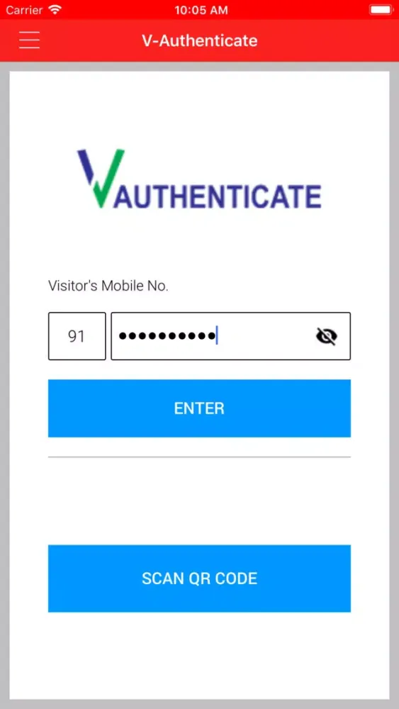 Zrzuty ekranu VAuthenticate Visitor