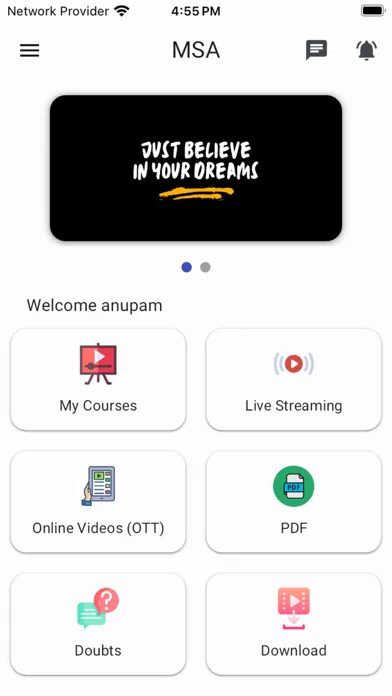 Screenshot di MSA Academy