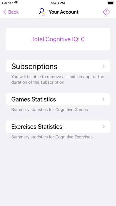 Ảnh chụp màn hình của Cognitive IQ
