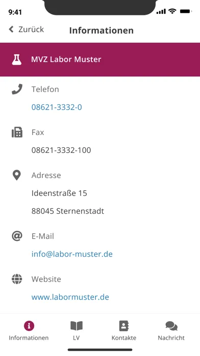 Capturas de pantalla de MVZ Labor Cottbus