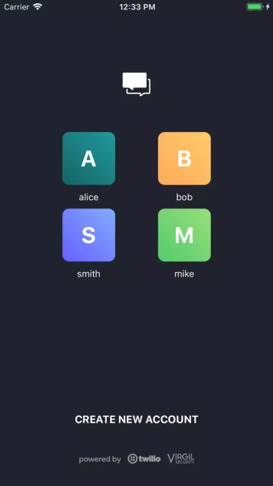 Screenshot di Virgil Messenger