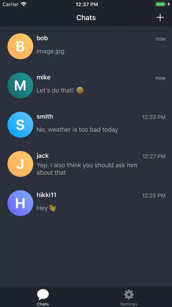 Screenshot di Virgil Messenger