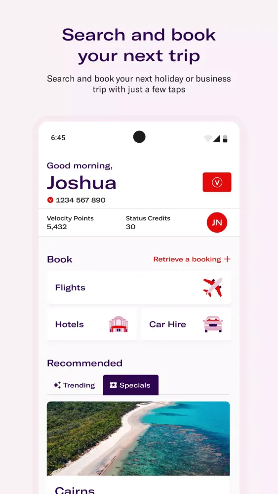 Virgin Australia應用截圖