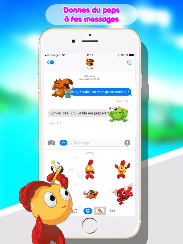 Zrzuty ekranu Prizee Autocollants Animés iPad 
