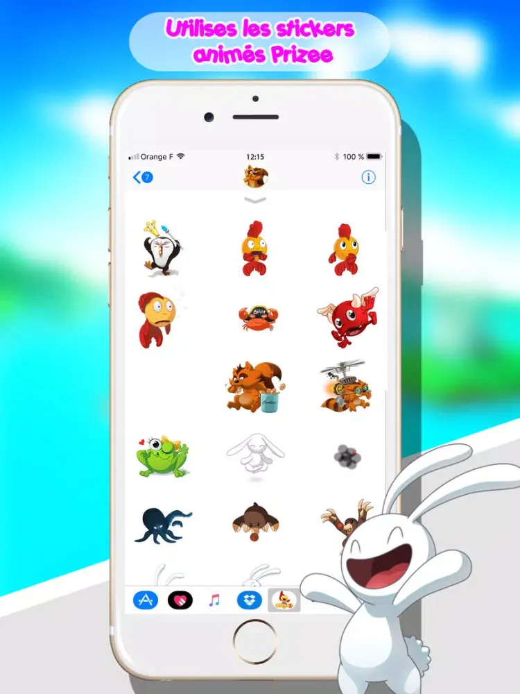 Zrzuty ekranu Prizee Autocollants Animés iPad 