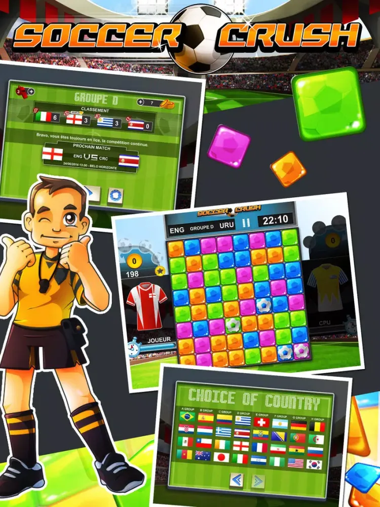 Capturas de pantalla de Soccer Crush : 2014 Edition iPad 