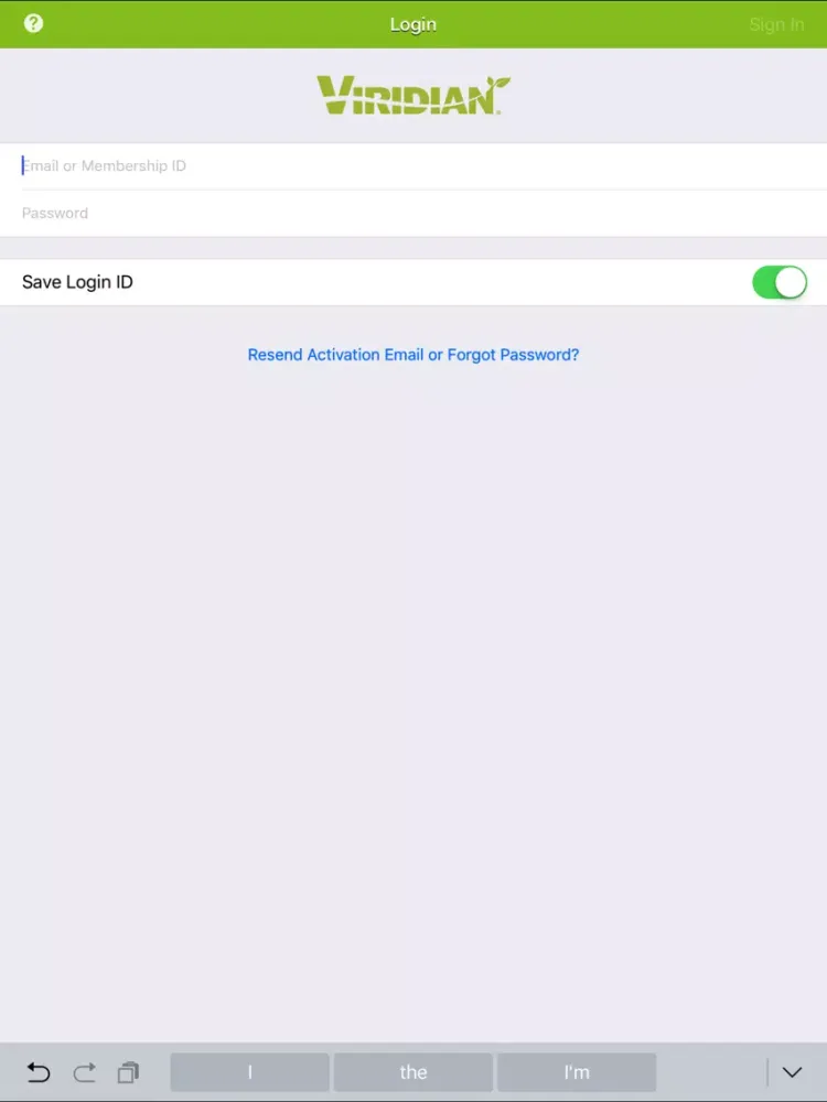 Viridian Pay iPad  Screenshots