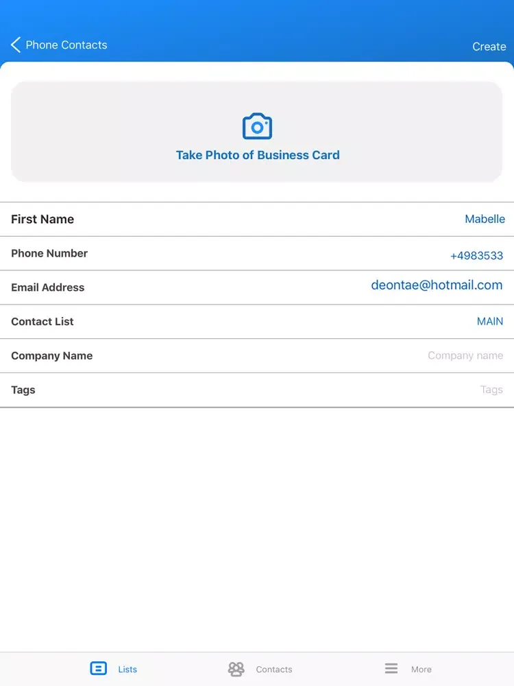 ภาพหน้าจอของ Outreach SpeedUp iPad 