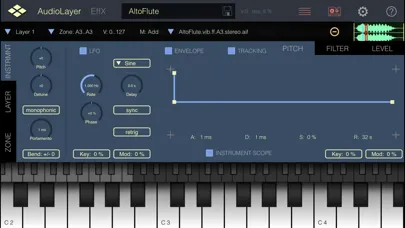 Captures d'écran de AudioLayer