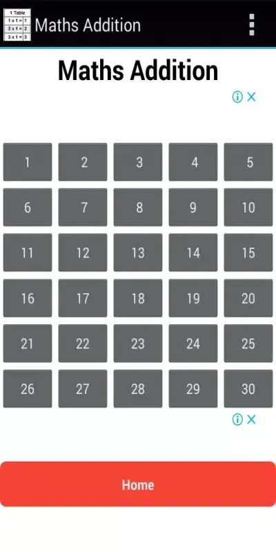 Maths Addition スクリーンショット